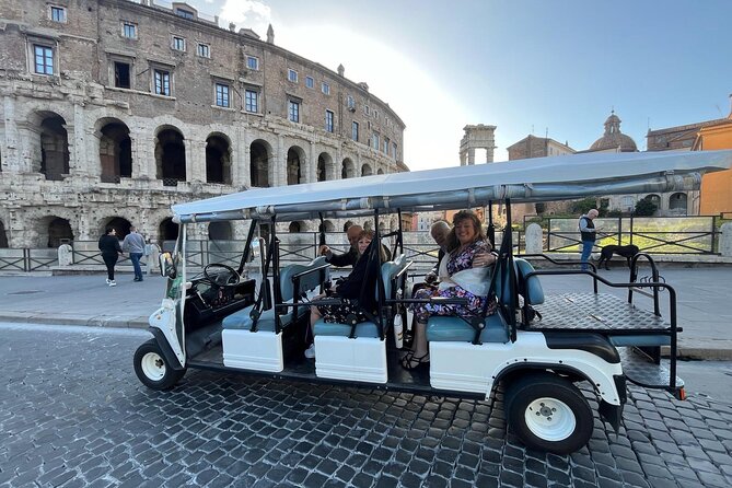 ROME:PERSONALiSED PRIVATE GOLF CART TOUR - Hotel Pickup in Central Rome: Easy Start, Less Stress