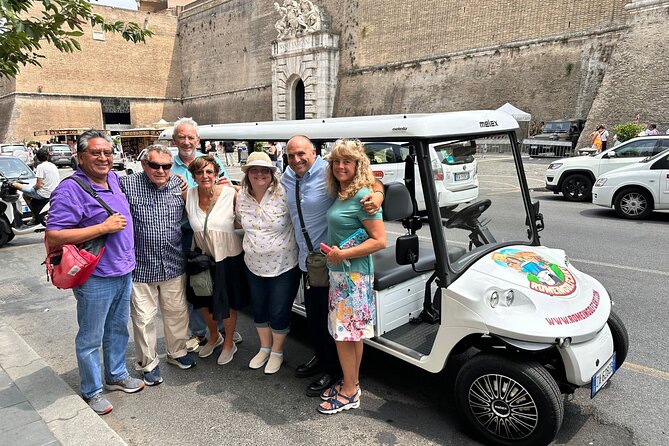Rome Private Golf Cart tour of Catacomb and Ancient Appian Way - Guide Energy and Safety: Valerio, Khalid, and Achille Drive the Experience