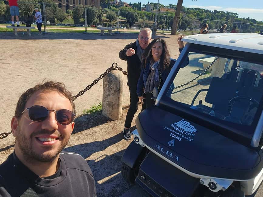 Rome: Private Golf Cart Tour with Artisanal Gelato - Why a private electric golf cart beats Rome taxis and buses