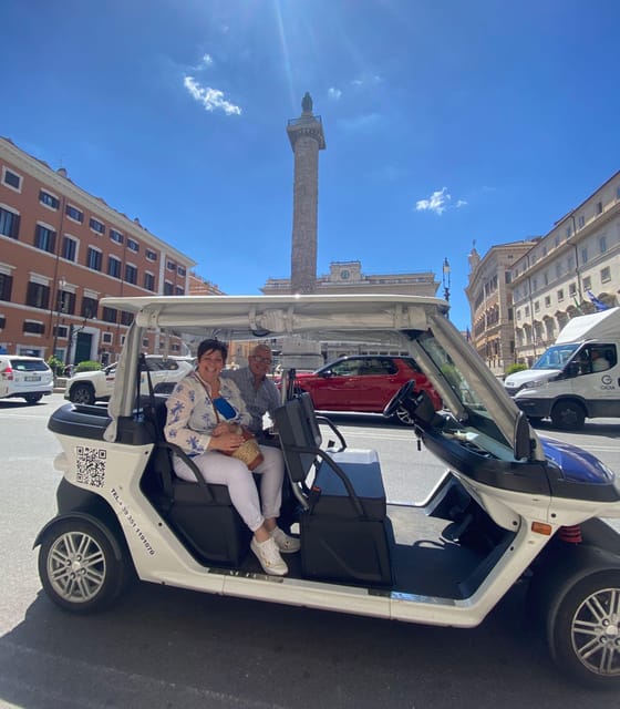 Rome: Private Golf Cart Tour with Artisanal Gelato - St. Peter’s Basilica and Giardino degli Aranci without feeling rushed