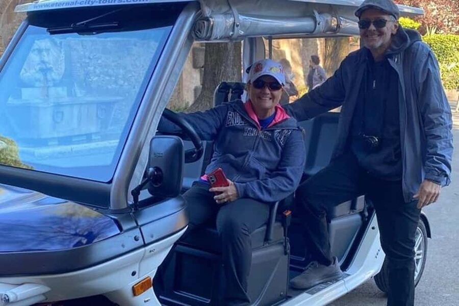 Rome: Private Golf Cart Tour with Artisanal Gelato Tasting - Colosseum and Roman-Theater Views: Seeing the Big Icon Fast