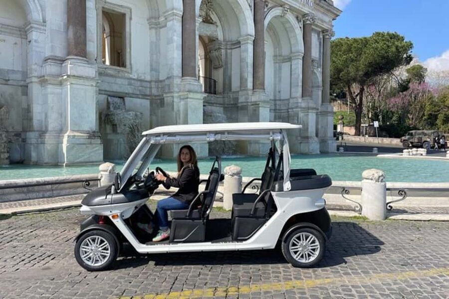 Rome: Private Golf Cart Tour with Artisanal Gelato Tasting - Aventine Keyhole to Piazza Navona and Trastevere: The Rome People Actually Live In