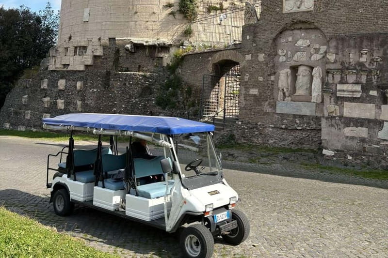 Rome private golf cart tour with hotel pick up - Hotel pickup to Trevi Fountain: the flow that saves your energy