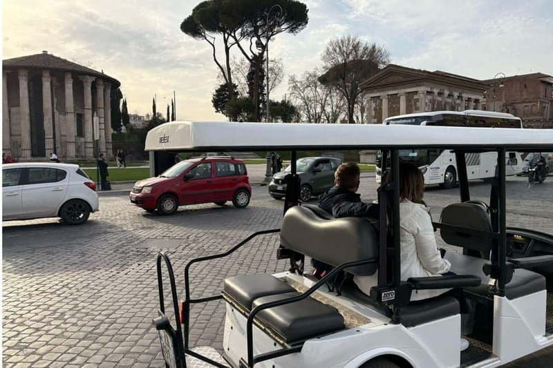 Rome private golf cart tour with hotel pick up - Piazza Navona and the Pantheon: where the walking crunch matters