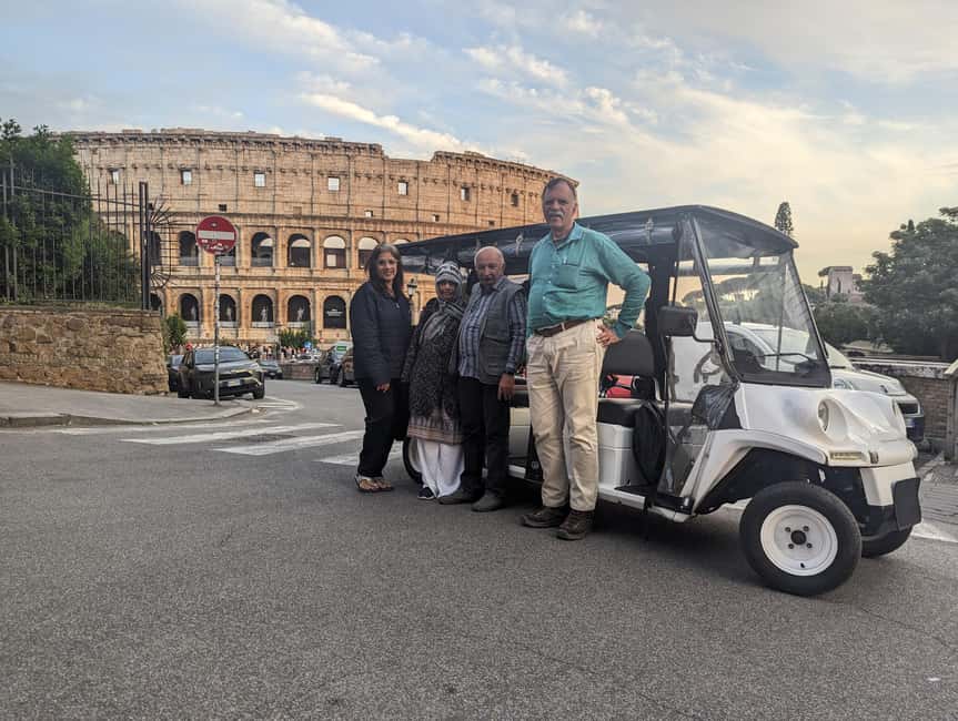 Rome: Private Golf Cart Tour with Hotel Pickup - Key things to know before you book