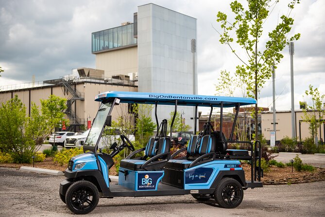 Shared Golf Cart Tour of Bentonville, Arkansas - Rolling past Bentonville’s highlights (without the museum bottleneck)