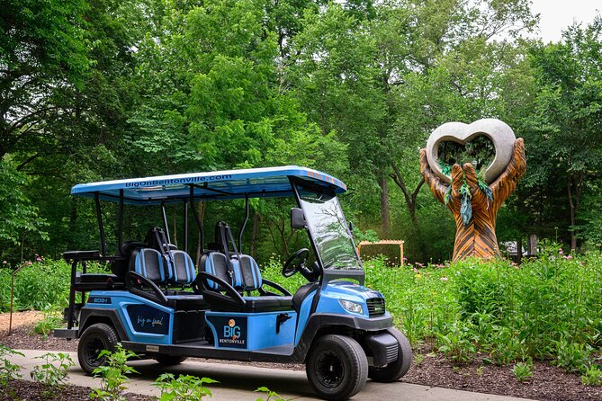 Shared Golf Cart Tour of Bentonville, Arkansas - Crystal Bridges, Amazeum, and the Momentary: what you can learn without entry