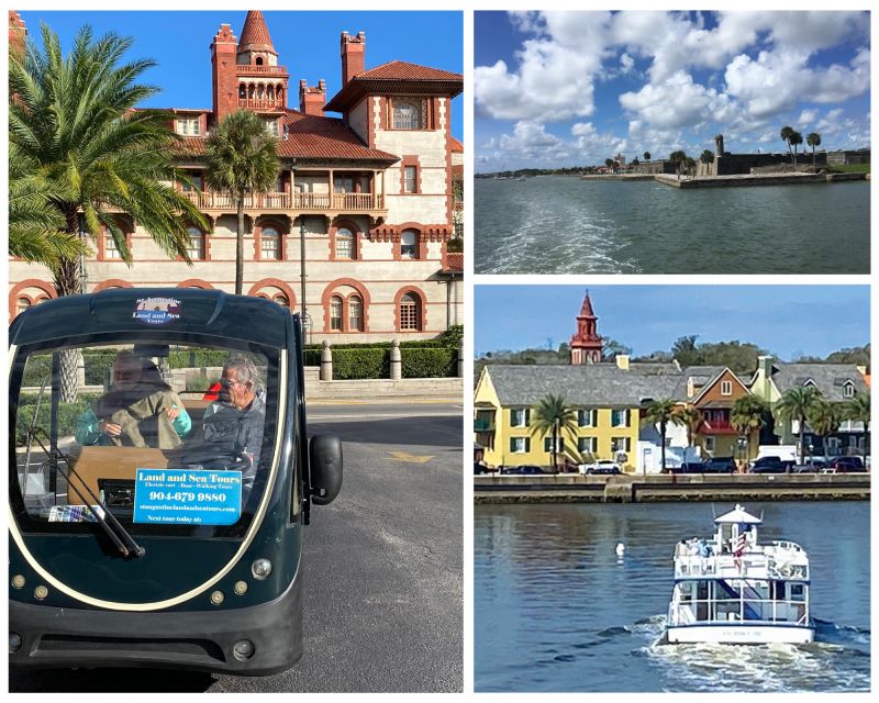 St. Augustine: Boat Cruise and Electric Golf Cart Tour - Meeting at 150 Charlotte St and the short start that sets you up