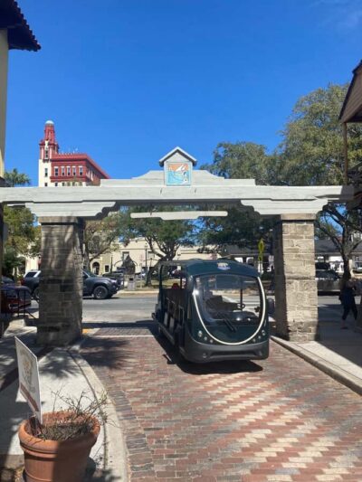 St Augustine: Sunset History Golf Cart Tour - Meeting at Constitution Plaza by the Slave Market (and skipping the hassle)