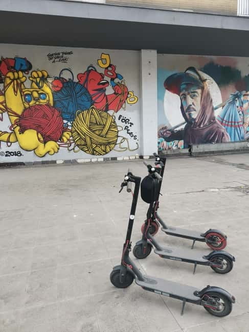 Street Art E Scooter tour - Three Urban Neighborhoods: What Each Part of the Tour Is Really About