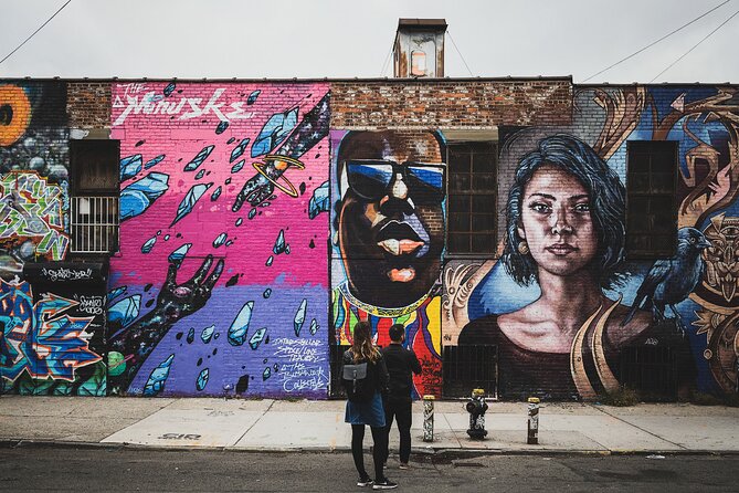 Street Art Tour in New York City with Local Expert Guide - DUMBO Walls at 20 Jay St. #510: Big Mural Walls and the Brooklyn Flea Vibe