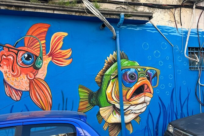 Tirana Mural Bike Tour: Street Art, Culture & Photography Stops - FAB Art Gallery and the upside-down bunker effect