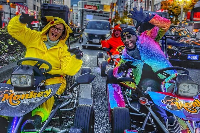 Tokyo Go-Kart Tour Shibuya-Harajuku-Shinjuku (<em>IDP Required) – Key things to know before you ride’ /></p>
<ul>
<li><strong>You’ll drive a street-legal go-kart</strong> with a real safety briefing and a guide leading the route</li>
<li><strong>Shibuya Crossing</strong> is the headline: riding it from behind the wheel is the whole reason to book</li>
<li><strong>Guide-taken photos are included</strong>, and you also get a <strong>hard-copy printed photo</strong></li>
<li><strong>Costumes are optional</strong>, so you can lean into Tokyo’s playful side</li>
<li><strong>Small group size (up to 4)</strong> makes instructions easier and the experience feel less crowded</li>
<li><strong>You must have the correct IDP paperwork in hard copy</strong> to drive in Japan</li>
</ul>
<h2 id="why-this-tokyo-go-kart-tour-feels-different-from-sightseeing">Why this Tokyo go-kart tour feels different from sightseeing</h2>
<p><img width="670" height="446" decoding="async" src=