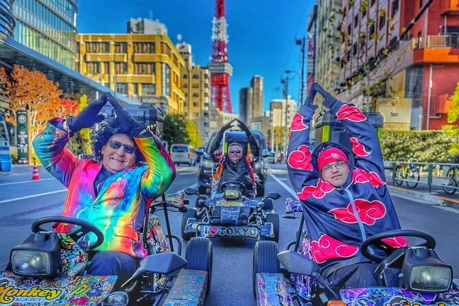 Tokyo Go-Kart Tour Shibuya-Harajuku-Shinjuku (<em>IDP Required) – Stop 1: Shibuya Crossing from the driver’s seat’ /><br />
This is the big reason people book. Riding across <strong>Shibuya Crossing</strong> feels like a fast, controlled version of a Tokyo video game—except you’re the one steering.</p>
<p><p>What makes it special is the contrast. Shibuya Crossing is already famous from foot traffic and screenshots, but from a go-kart it’s different: you feel how wide it is, how people move in waves, and how the intersection demands attention.</p>
</p>
<p><p>If your slot happens at night, the payoff can be extra strong because Tokyo’s lights reflect off everything—signs, karts, and the whole street scene. You don’t just pass a landmark. You cut through the pulse of the district.</p>
</p>
<h2 id="stop-2-harajuku-station-and-the-costume-option">Stop 2: Harajuku Station and the costume option</h2>
<p><img width="668" height="446" decoding="async" src=
