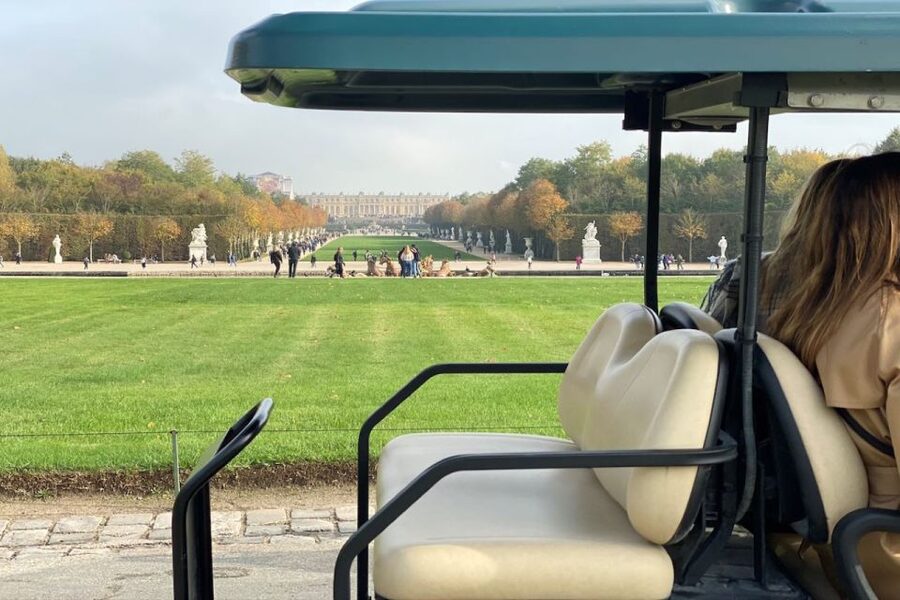 Versailles: Royal Palace & Gardens Private Golf Cart Tour - Meeting at Louis XIV’s horse statue and beating Versailles chaos